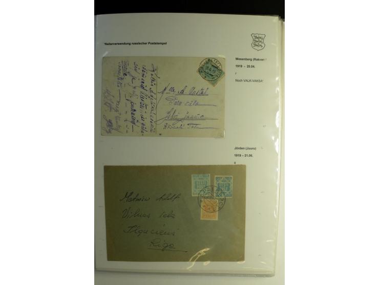 STEMPELSAMMLUNG: AIGNA bis ZIEGELSKOPPEL, über 150 Briefe, Karten bzw. wenige Paketkartenabschnitte, außerdem drei Briefe bzw
