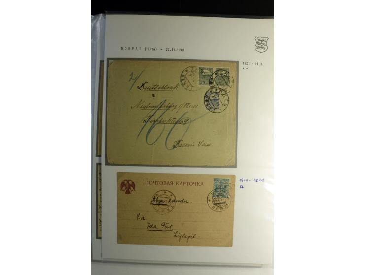 STEMPELSAMMLUNG: AIGNA bis ZIEGELSKOPPEL, über 150 Briefe, Karten bzw. wenige Paketkartenabschnitte, außerdem drei Briefe bzw