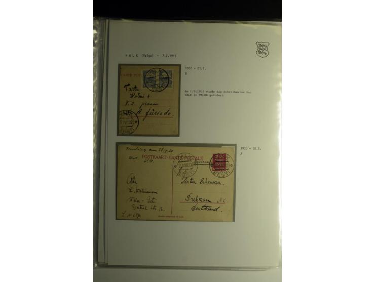 STEMPELSAMMLUNG: AIGNA bis ZIEGELSKOPPEL, über 150 Briefe, Karten bzw. wenige Paketkartenabschnitte, außerdem drei Briefe bzw