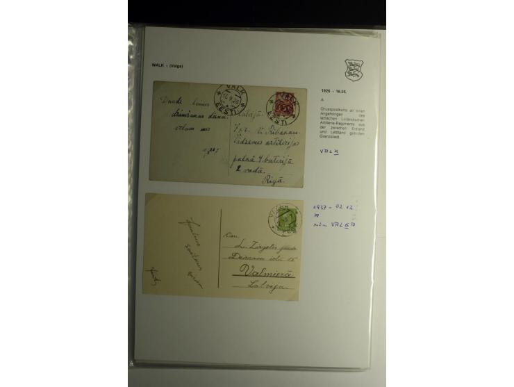 STEMPELSAMMLUNG: AIGNA bis ZIEGELSKOPPEL, über 150 Briefe, Karten bzw. wenige Paketkartenabschnitte, außerdem drei Briefe bzw