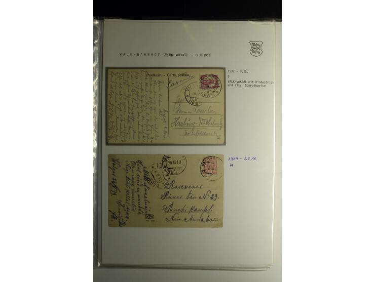 STEMPELSAMMLUNG: AIGNA bis ZIEGELSKOPPEL, über 150 Briefe, Karten bzw. wenige Paketkartenabschnitte, außerdem drei Briefe bzw