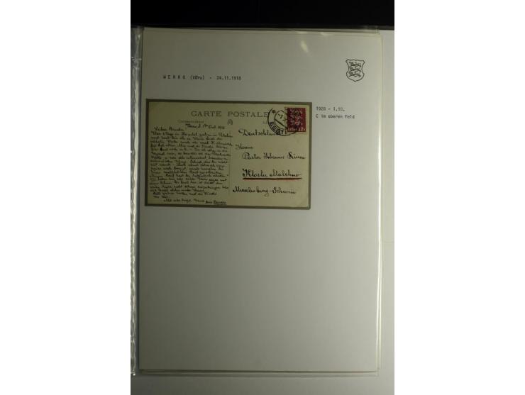 STEMPELSAMMLUNG: AIGNA bis ZIEGELSKOPPEL, über 150 Briefe, Karten bzw. wenige Paketkartenabschnitte, außerdem drei Briefe bzw