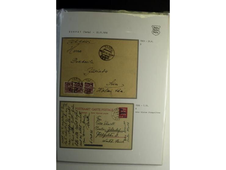 STEMPELSAMMLUNG: AIGNA bis ZIEGELSKOPPEL, über 150 Briefe, Karten bzw. wenige Paketkartenabschnitte, außerdem drei Briefe bzw