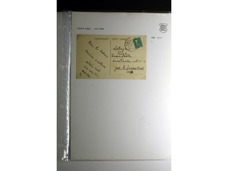 STEMPELSAMMLUNG: AIGNA bis ZIEGELSKOPPEL, über 150 Briefe, Karten bzw. wenige Paketkartenabschnitte, außerdem drei Briefe bzw