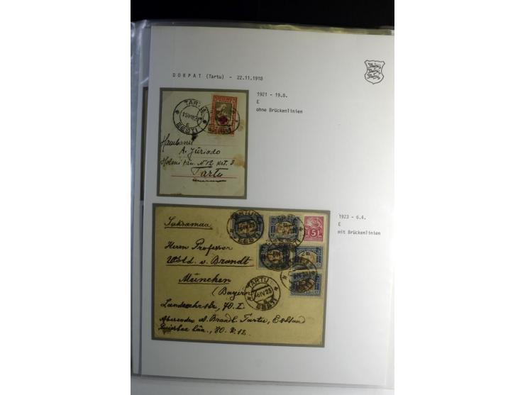 STEMPELSAMMLUNG: AIGNA bis ZIEGELSKOPPEL, über 150 Briefe, Karten bzw. wenige Paketkartenabschnitte, außerdem drei Briefe bzw