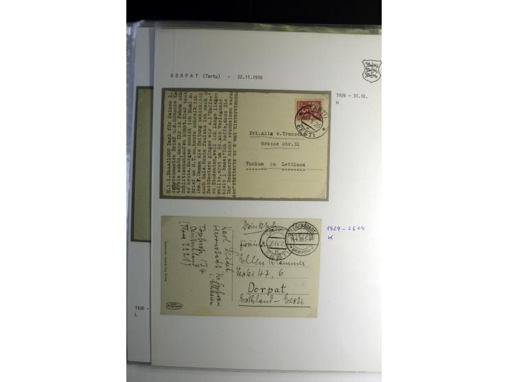 STEMPELSAMMLUNG: AIGNA bis ZIEGELSKOPPEL, über 150 Briefe, Karten bzw. wenige Paketkartenabschnitte, außerdem drei Briefe bzw