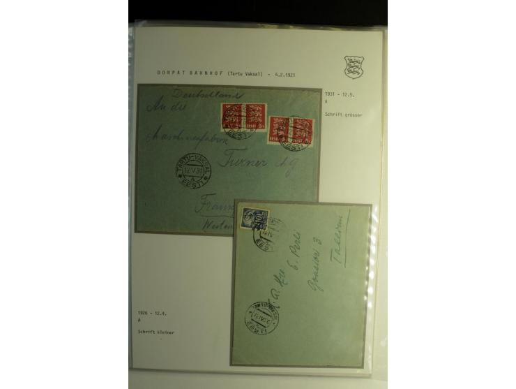 STEMPELSAMMLUNG: AIGNA bis ZIEGELSKOPPEL, über 150 Briefe, Karten bzw. wenige Paketkartenabschnitte, außerdem drei Briefe bzw