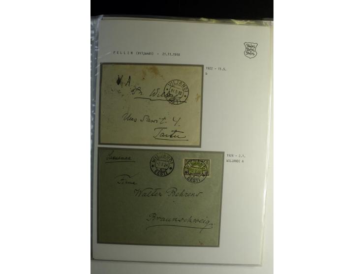 STEMPELSAMMLUNG: AIGNA bis ZIEGELSKOPPEL, über 150 Briefe, Karten bzw. wenige Paketkartenabschnitte, außerdem drei Briefe bzw