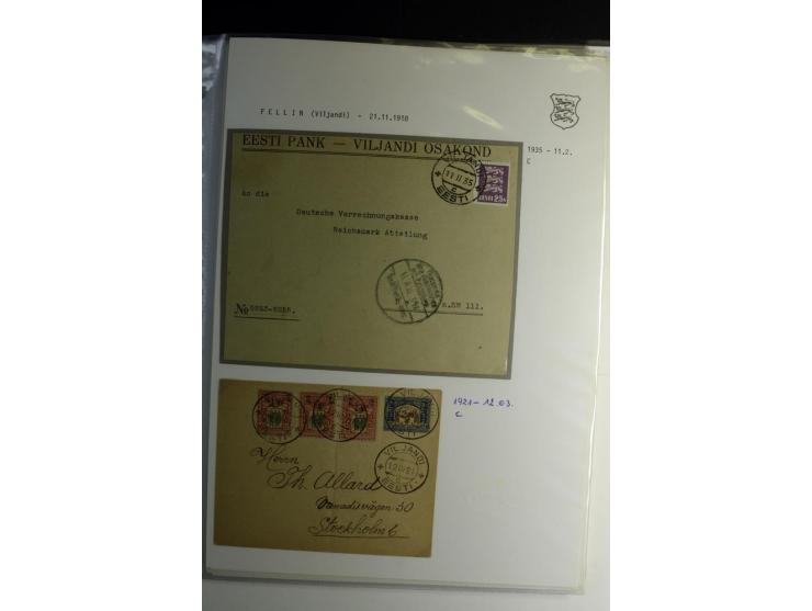 STEMPELSAMMLUNG: AIGNA bis ZIEGELSKOPPEL, über 150 Briefe, Karten bzw. wenige Paketkartenabschnitte, außerdem drei Briefe bzw