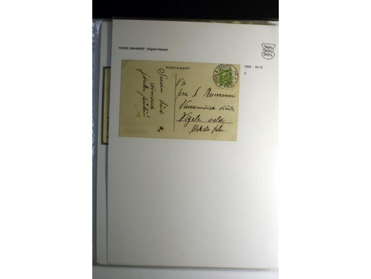 STEMPELSAMMLUNG: AIGNA bis ZIEGELSKOPPEL, über 150 Briefe, Karten bzw. wenige Paketkartenabschnitte, außerdem drei Briefe bzw
