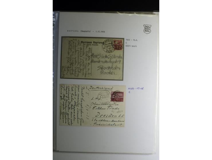 STEMPELSAMMLUNG: AIGNA bis ZIEGELSKOPPEL, über 150 Briefe, Karten bzw. wenige Paketkartenabschnitte, außerdem drei Briefe bzw