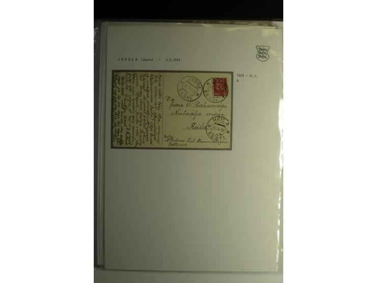 STEMPELSAMMLUNG: AIGNA bis ZIEGELSKOPPEL, über 150 Briefe, Karten bzw. wenige Paketkartenabschnitte, außerdem drei Briefe bzw