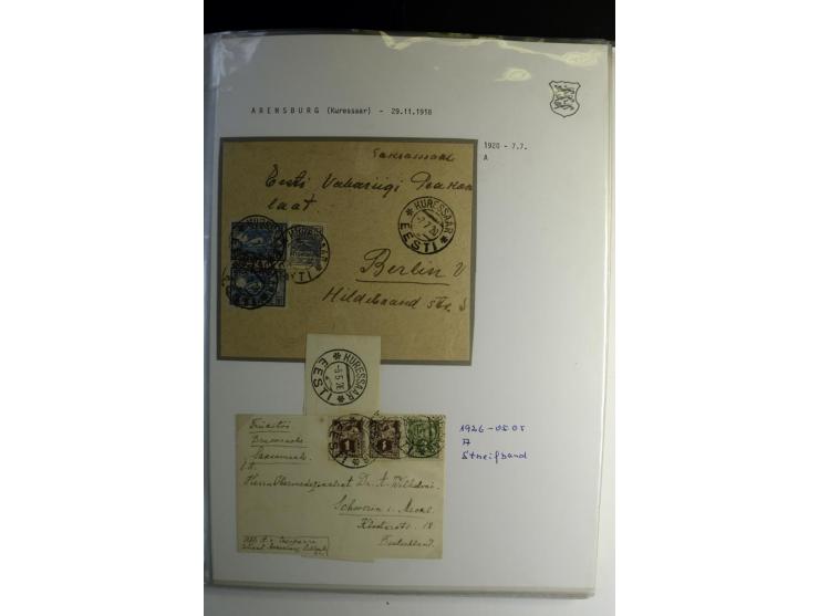 STEMPELSAMMLUNG: AIGNA bis ZIEGELSKOPPEL, über 150 Briefe, Karten bzw. wenige Paketkartenabschnitte, außerdem drei Briefe bzw