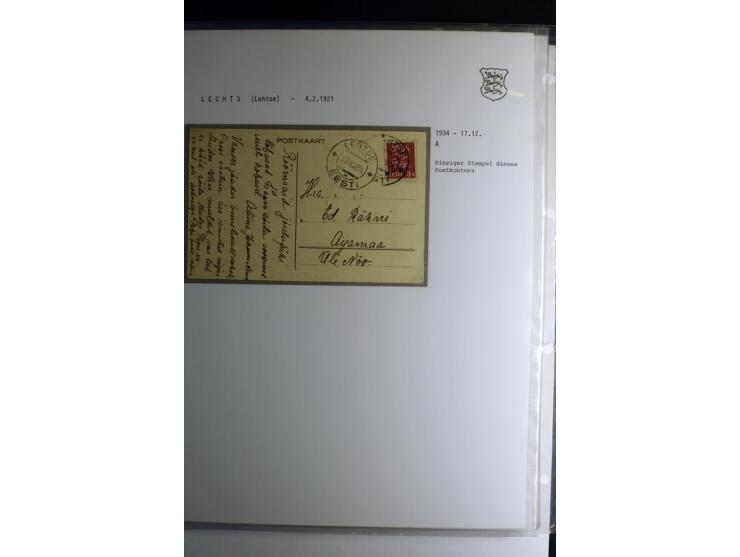 STEMPELSAMMLUNG: AIGNA bis ZIEGELSKOPPEL, über 150 Briefe, Karten bzw. wenige Paketkartenabschnitte, außerdem drei Briefe bzw