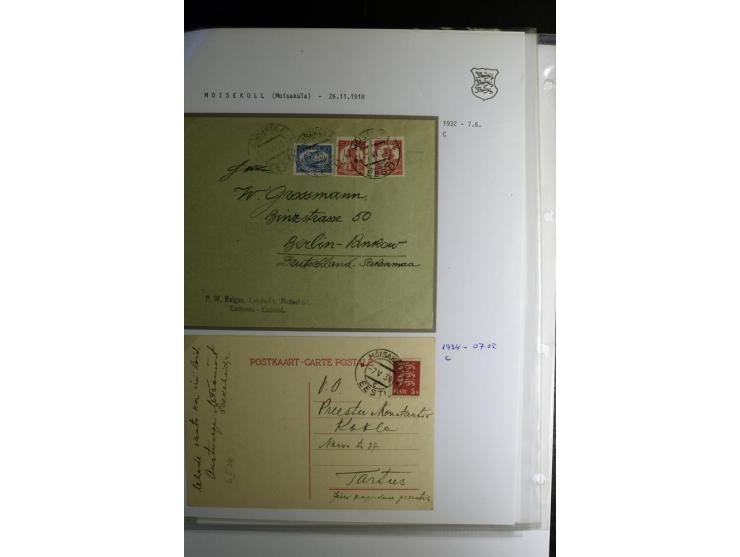 STEMPELSAMMLUNG: AIGNA bis ZIEGELSKOPPEL, über 150 Briefe, Karten bzw. wenige Paketkartenabschnitte, außerdem drei Briefe bzw