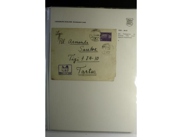 STEMPELSAMMLUNG: AIGNA bis ZIEGELSKOPPEL, über 150 Briefe, Karten bzw. wenige Paketkartenabschnitte, außerdem drei Briefe bzw