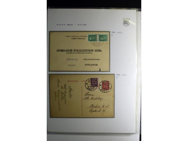 STEMPELSAMMLUNG: AIGNA bis ZIEGELSKOPPEL, über 150 Briefe, Karten bzw. wenige Paketkartenabschnitte, außerdem drei Briefe bzw