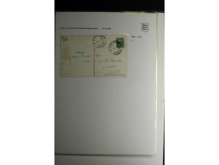 STEMPELSAMMLUNG: AIGNA bis ZIEGELSKOPPEL, über 150 Briefe, Karten bzw. wenige Paketkartenabschnitte, außerdem drei Briefe bzw