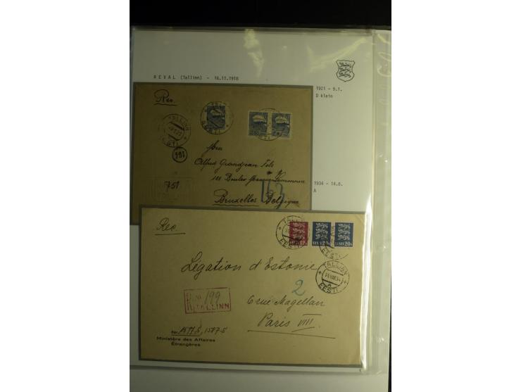 STEMPELSAMMLUNG: AIGNA bis ZIEGELSKOPPEL, über 150 Briefe, Karten bzw. wenige Paketkartenabschnitte, außerdem drei Briefe bzw