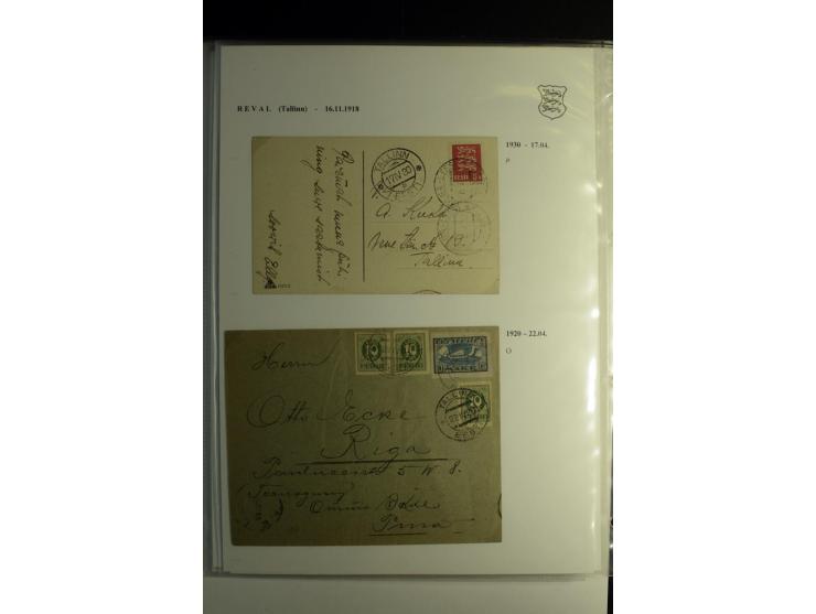 STEMPELSAMMLUNG: AIGNA bis ZIEGELSKOPPEL, über 150 Briefe, Karten bzw. wenige Paketkartenabschnitte, außerdem drei Briefe bzw
