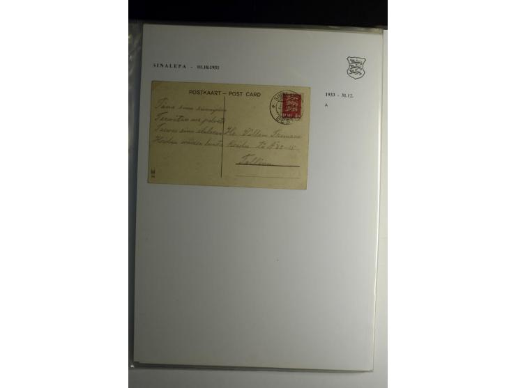 STEMPELSAMMLUNG: AIGNA bis ZIEGELSKOPPEL, über 150 Briefe, Karten bzw. wenige Paketkartenabschnitte, außerdem drei Briefe bzw