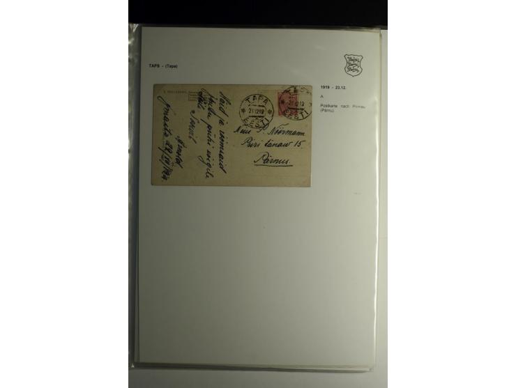 STEMPELSAMMLUNG: AIGNA bis ZIEGELSKOPPEL, über 150 Briefe, Karten bzw. wenige Paketkartenabschnitte, außerdem drei Briefe bzw