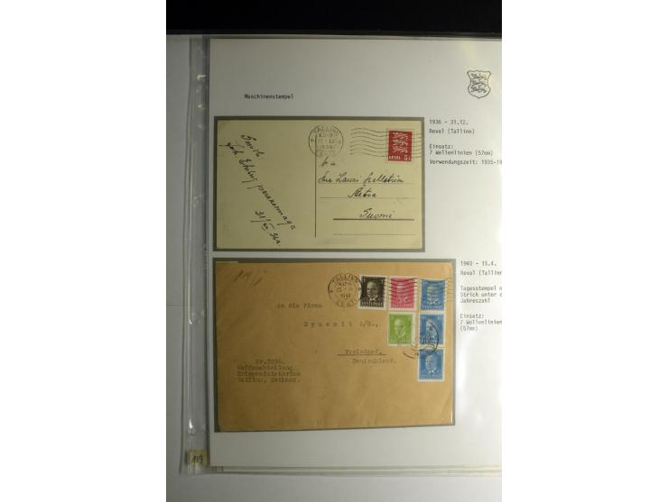 MASCHINEN-STEMPEL: 1920/39, 30 Briefe und Karten, dabei diverse Werbezusätze wie "Adresse immer vollständig angeben", "10. Sä