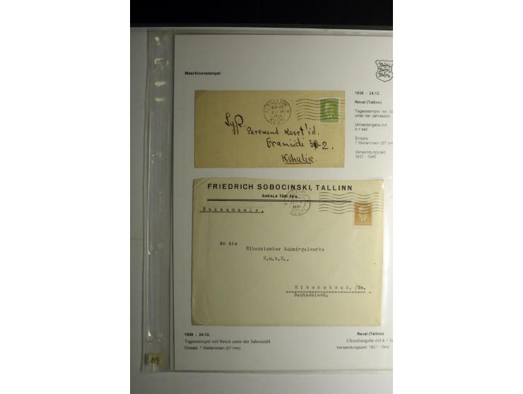 MASCHINEN-STEMPEL: 1920/39, 30 Briefe und Karten, dabei diverse Werbezusätze wie "Adresse immer vollständig angeben", "10. Sä