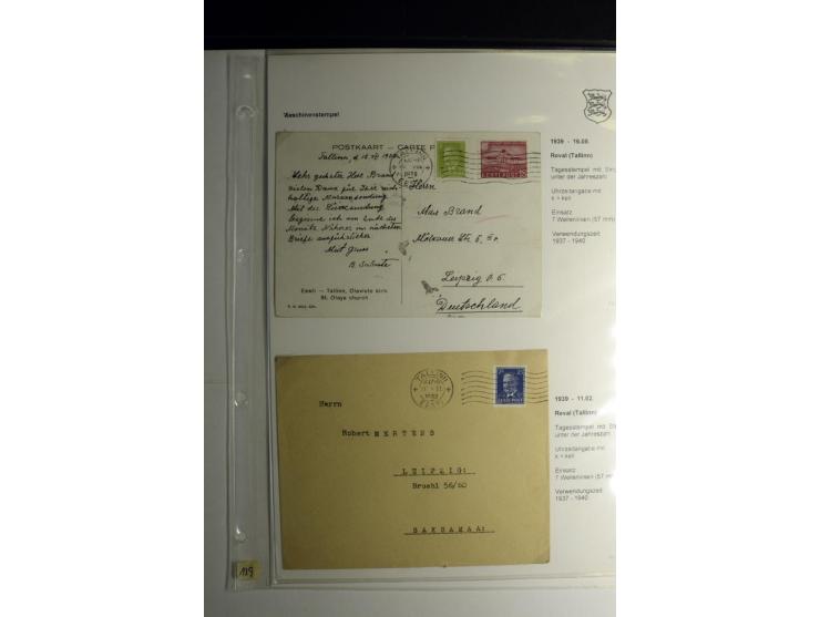 MASCHINEN-STEMPEL: 1920/39, 30 Briefe und Karten, dabei diverse Werbezusätze wie "Adresse immer vollständig angeben", "10. Sä