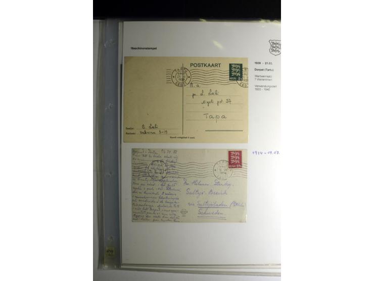 MASCHINEN-STEMPEL: 1920/39, 30 Briefe und Karten, dabei diverse Werbezusätze wie "Adresse immer vollständig angeben", "10. Sä