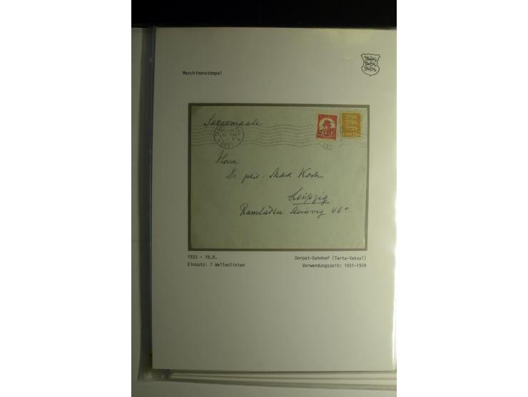 MASCHINEN-STEMPEL: 1920/39, 30 Briefe und Karten, dabei diverse Werbezusätze wie "Adresse immer vollständig angeben", "10. Sä