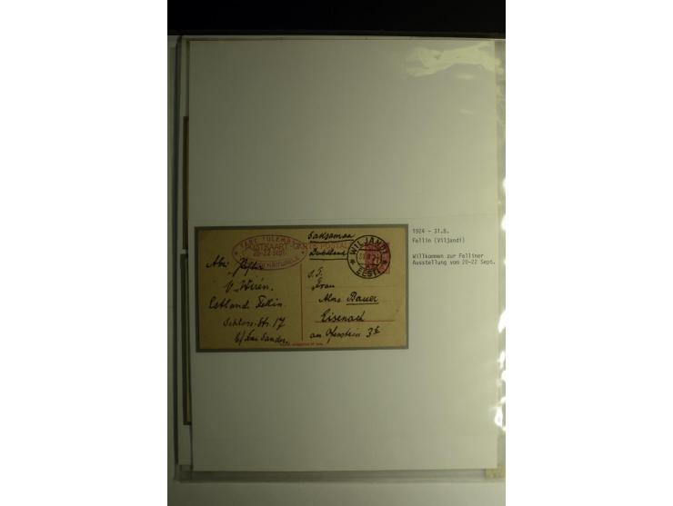 WERBESTEMPEL: 1922/41, 22 Briefe und Karten mit verschiedenen Werbestempeln, dabei "Handels-Ausstellung in Reval vom 10.-.19 