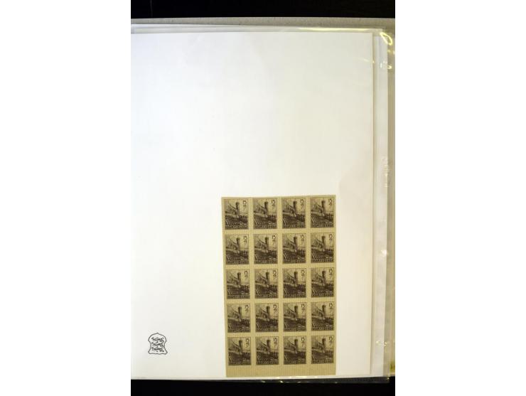 1941, 16 Briefe bzw. Karten mit Marken der Landespost, dabei eine handschriftliche Entwertung, außerdem Mi.-Nr. 5 je im ungez