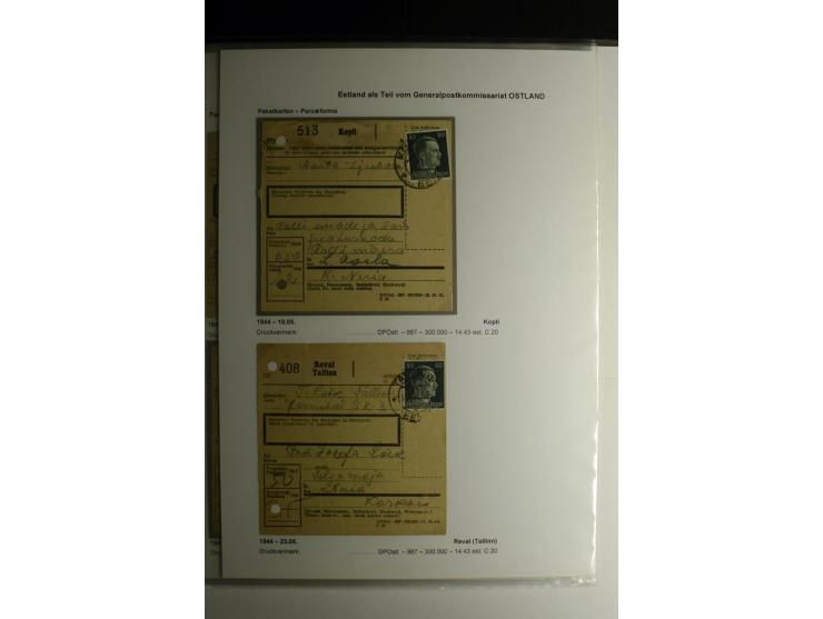 PAKETKARTEN: 1942/44, Sammlung von 19 Paketkarten dabei drei Auslandspaketkarten, gute Erhaltung