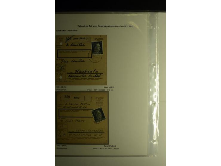 PAKETKARTEN: 1942/44, Sammlung von 19 Paketkarten dabei drei Auslandspaketkarten, gute Erhaltung
