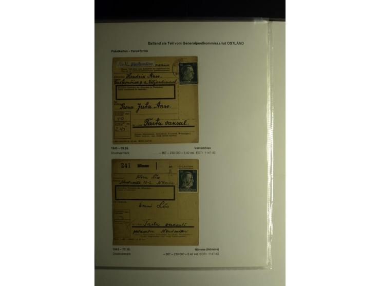 PAKETKARTEN: 1942/44, Sammlung von 19 Paketkarten dabei drei Auslandspaketkarten, gute Erhaltung