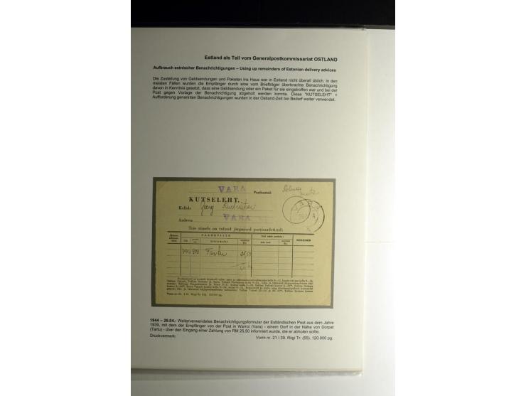 BESONDERHEITEN: 1942/44, kleine Sammlung dabei Benachrichtigungsformular, Briefbundzettel, drei Telefonrechnungen des Fernspr