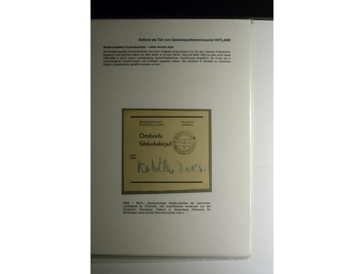 BESONDERHEITEN: 1942/44, kleine Sammlung dabei Benachrichtigungsformular, Briefbundzettel, drei Telefonrechnungen des Fernspr