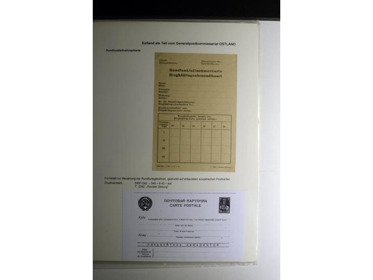 BESONDERHEITEN: 1942/44, kleine Sammlung dabei Benachrichtigungsformular, Briefbundzettel, drei Telefonrechnungen des Fernspr