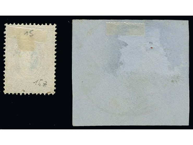1858, 10 K. siena/hellblau mit klarem Ovalstempel "POST LENZENHOF 18" und handschriftlich eingesetztem Datum auf kleinem Brie