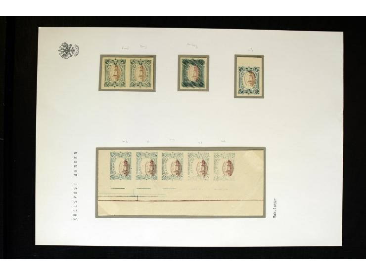 1862/1901, interessante ungebrauchte und gestempelte Sammlung ab Mi.-Nr. I, des Weiteren Mi.-Nr. 3 ungebraucht, Mi.-Nr. 7 mit