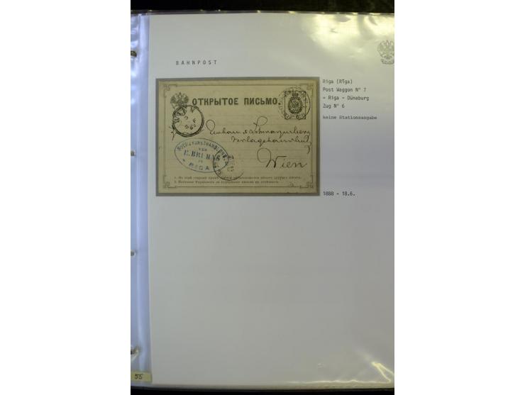 BAHNPOST: 1870/1914, sehr interessante Sammlung von über 110 Briefen und Karten, dabei viele verschiedene Strecken und Stempe