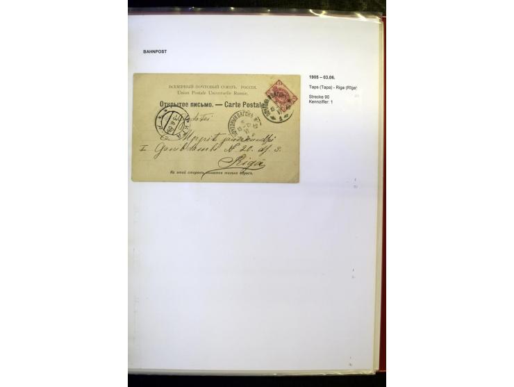 BAHNPOST: 1870/1914, sehr interessante Sammlung von über 110 Briefen und Karten, dabei viele verschiedene Strecken und Stempe