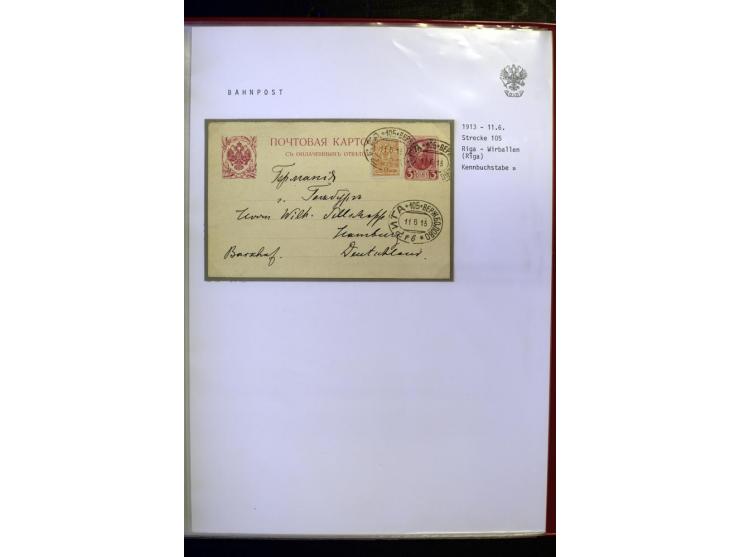 BAHNPOST: 1870/1914, sehr interessante Sammlung von über 110 Briefen und Karten, dabei viele verschiedene Strecken und Stempe