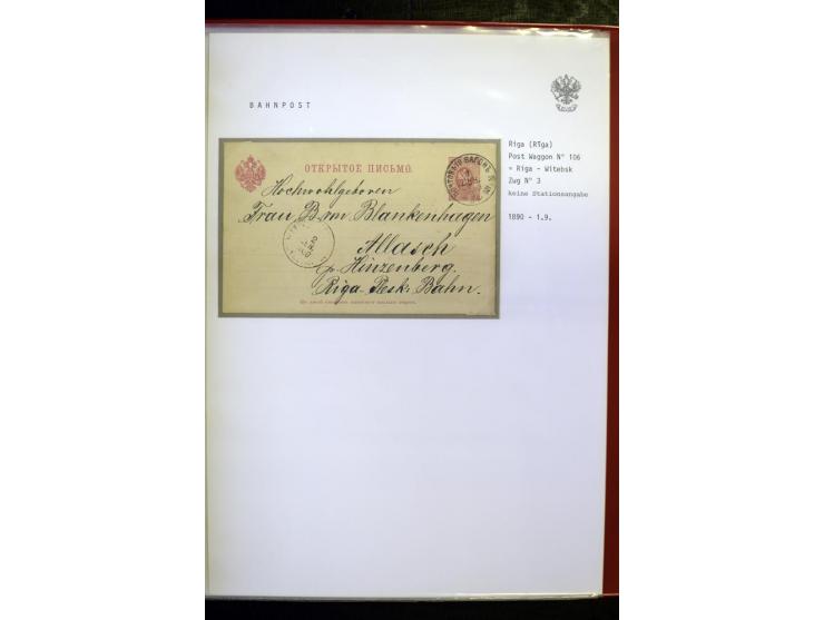 BAHNPOST: 1870/1914, sehr interessante Sammlung von über 110 Briefen und Karten, dabei viele verschiedene Strecken und Stempe