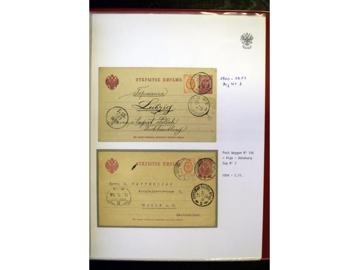BAHNPOST: 1870/1914, sehr interessante Sammlung von über 110 Briefen und Karten, dabei viele verschiedene Strecken und Stempe
