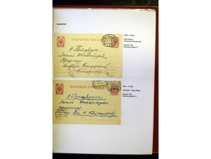 BAHNPOST: 1870/1914, sehr interessante Sammlung von über 110 Briefen und Karten, dabei viele verschiedene Strecken und Stempe