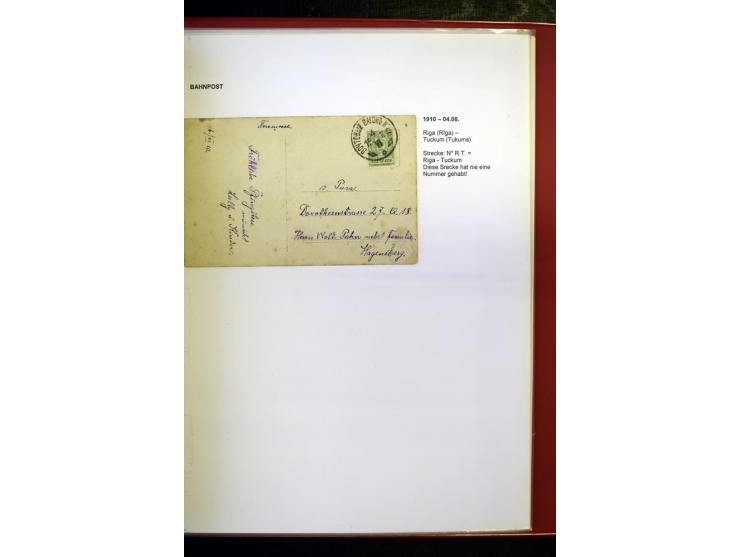 BAHNPOST: 1870/1914, sehr interessante Sammlung von über 110 Briefen und Karten, dabei viele verschiedene Strecken und Stempe
