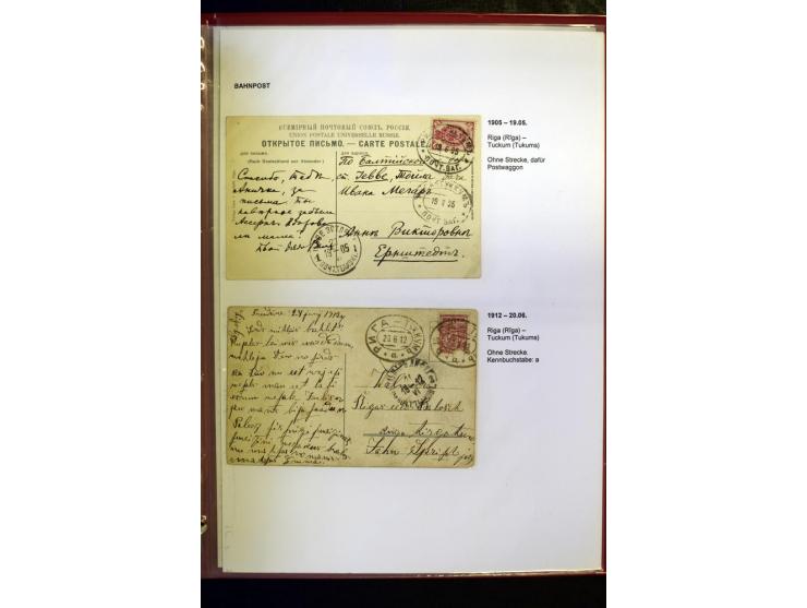 BAHNPOST: 1870/1914, sehr interessante Sammlung von über 110 Briefen und Karten, dabei viele verschiedene Strecken und Stempe