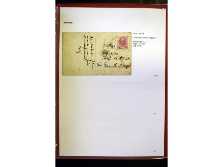 BAHNPOST: 1870/1914, sehr interessante Sammlung von über 110 Briefen und Karten, dabei viele verschiedene Strecken und Stempe